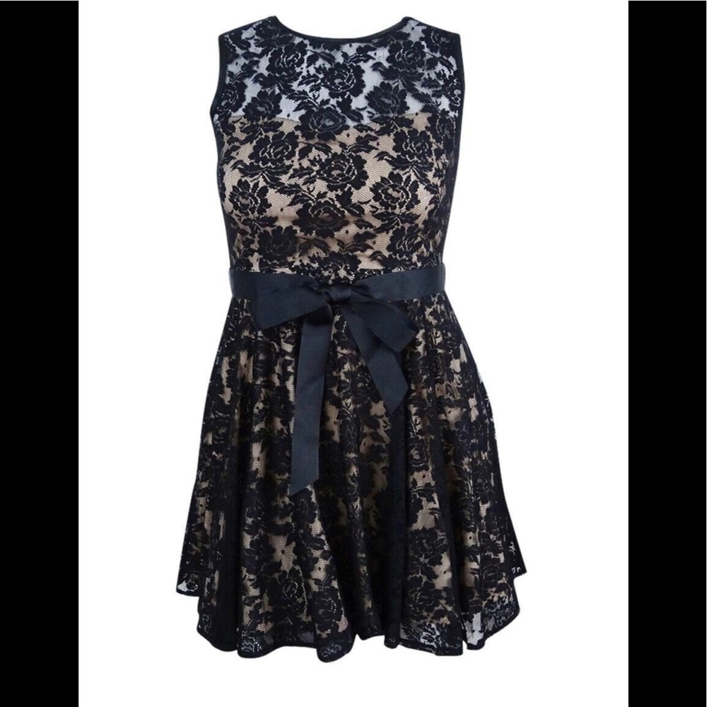 Fit and Flare tulle lace dress